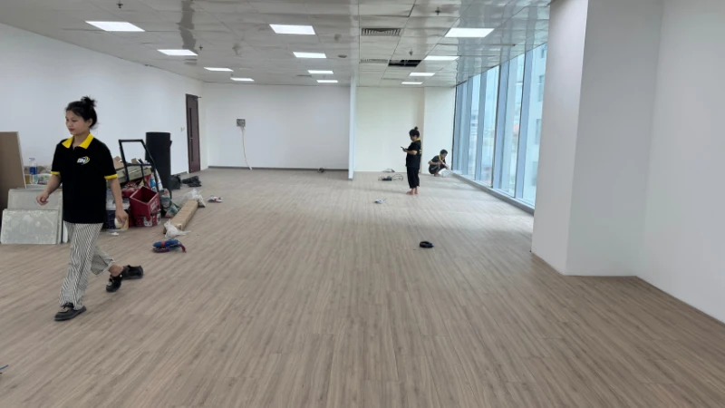 Hiện trạng mặt bằng trước khi thi công nội thất văn phòng