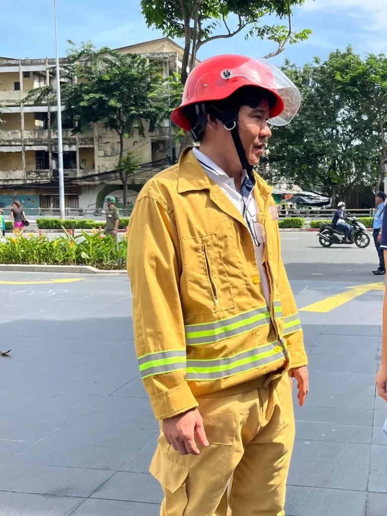 Lý Quốc Tân tham gia công tác PCCC và an toàn văn phòng