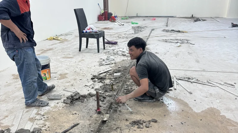 Thi công hạ tầng văn phòng Vantage Logistics